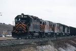 WP 3543 as pool power on Burlington Northern